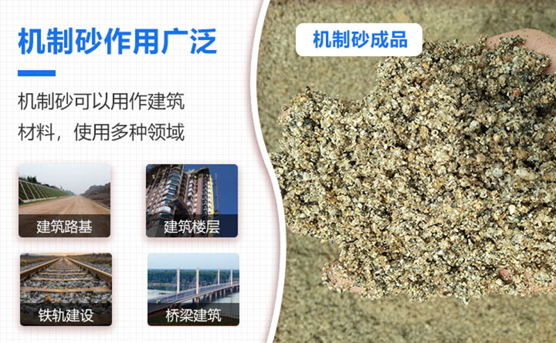 機(jī)制砂品級(jí)越來越高，用途也越來越廣泛